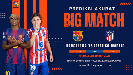 GARASISLOT Prediksi bola Barcelona vs Atletico Madrid