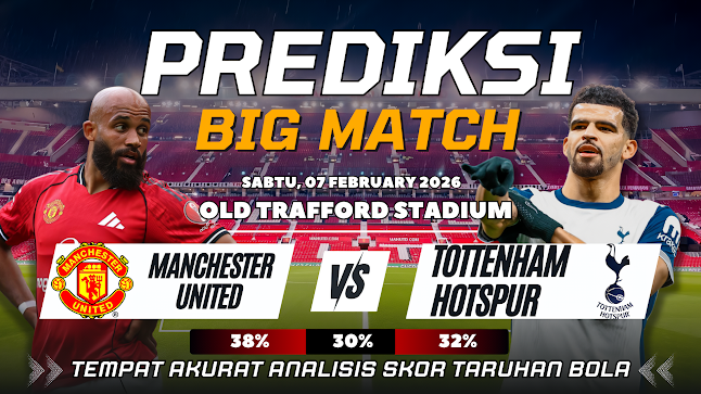 GARASISLOT Prediksi bola Manchester United vs Tottenham Hotspur